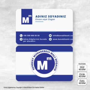 Smmm Muhasebeci Kartvizit Baskı Mdl:V0463