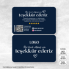 Teşekkür Kartı Baskı Mdl:V0388