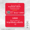 Teşekkür Kartı Baskı Mdl:V0390