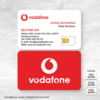 Vodafone Kartvizit Baskı Mdl:V0364