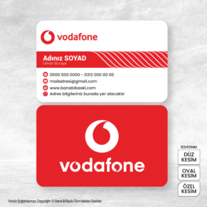 Vodafone Kartvizit Baskı Mdl:V0375