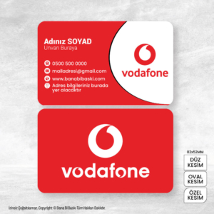 Vodafone Kartvizit Baskı Mdl:V0379