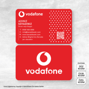 Vodafone Kartvizit Baskı Mdl:V0380