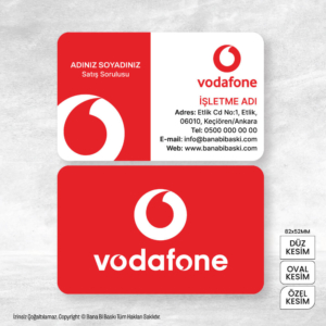Vodafone Kartvizit Baskı Mdl:V0369