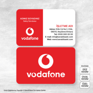 Vodafone Kartvizit Baskı Mdl:V0370
