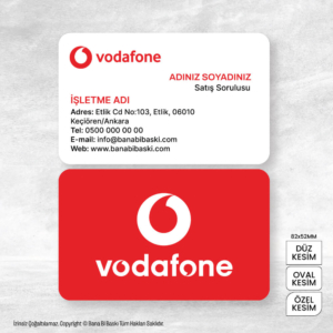 Vodafone Kartvizit Baskı Mdl:V0371