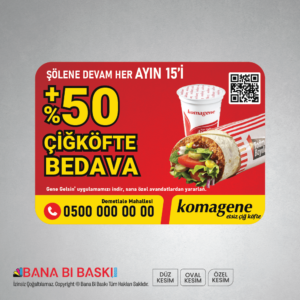 Komagene Çiğ Köfte Magnet Baskı KM002